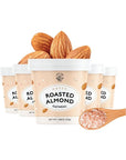 Mylk Labs - Roasted Almond Instant Oatmeal Cups - Gluten Free, High Fiber, High Protein, Non GMO, Low Sugar, Quick Breakfast Oats - 6 Pack