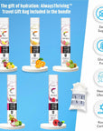 Celsius Variety Pack Powder Sticks 5 Flavors OnTheGo Live Fit Celsius Powder Packets  Berry Orange Kiwi Guava Lime Dragonfruit Lime Cranberry Lemon15 PackGift Bag  Electrolyte Tabs