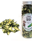 Gurye Uncle 100 Korea Natural Dehydrated Vegetable Flakes Cut  Sifted in Reclosable Bottle for Soup Ramen Topping Stirfries Salad  Cucumber 50g