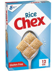 Chex Rice Gluten Free Breakfast Cereal, Made with Whole Grain, Homemade Chex Mix ingredient, 12 OZ