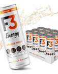 F3 Energy - Orange Mood Energy Drink - 355 ml (12 pack)