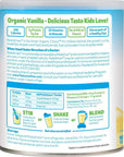 PediaSmart Dairy Vanilla Complete Nutrition Beverage Powder Mix, Non GMO, USDA Organic, Clean Label Project Verified, 12.7 Oz, Pack of 6