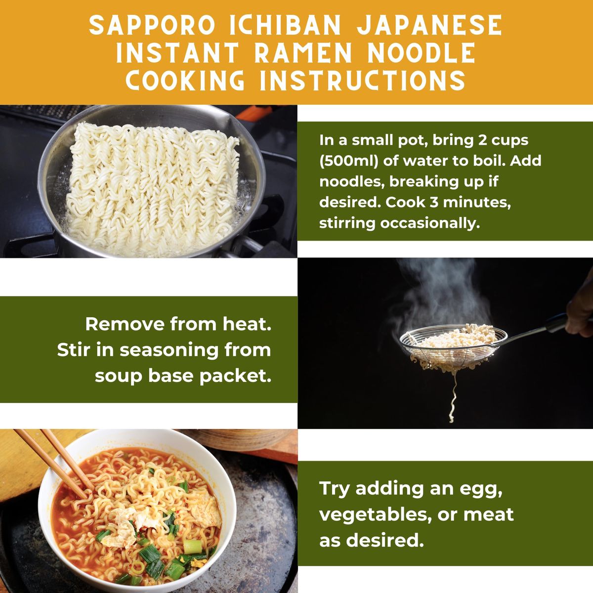 Instant Ramen Noodles Bundle Includes Authentic Japanese Sapporo Ichiban Ramen Variety with 6 Flavors Enjoy Quick  Easy Instant Noodle Meals Comes with 12 Pack Kaerusan Premium Wooden Chopsticks