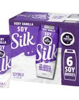 Silk ShelfStable Soy Milk Singles Very Vanilla DairyFree Vegan NonGMO Project Verified 8 oz 6 Pack