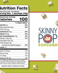 SkinnyPop Original Popcorn, Individual Snack Size Bags, 0.65 Ounce (Pack of 30)