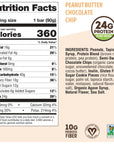 Lenny  Larrys Cookiefied BIG BAR 90g Peanut Butter Chocolate Chip 12pack 24 grams PlantBased Protein XL Vegan Snack Bars 10g Prebiotic Fiber NonGMO Kosher