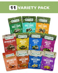 Rhythm Superfoods Variety 11 Pack- Rhythm Snacks Kale Chips, Rhythm Broccoli Bites Vegetable Chips, Mushroom Chips, Rhythm Cauliflower Bites, Vegetable Snacks. Christmas Stocking Stuffer Candy