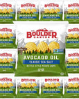 Boulder Canyon Kettle Style Potato Chips Single Serving Bags Pack of 10 Avocado Oil  Sea Salt with Bay Area Marketplace Napkins