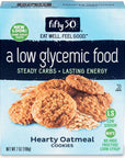 Fifty50 Foods Low Carb, Low Glycemic, Hearty Oatmeal Cookies, 7 Ounce