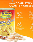 Caribbean Paradise Butter Beans Canned Lima Beans 14 Oz Pack of 4