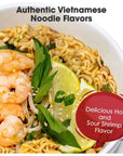 OMACHI Golden Potato Noodles  Hot and Sour Shrimp Flavor  Made with Natural Ingredients Hot  Sour Shrimp Pack of 5