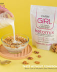 Farm Girl: Keto Ketomix Breakfast Cereal - Gluten and Grain Free - Perfect Ketogenic Friendly Food - Low Carb High Protein Products - Good Diabetic Diets 10.5oz