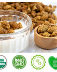 Sareks Organic Dried White Mulberries  Premium Quality Certified 100 USDA Organic Snack Sun Dried NonGMO  Gluten Free Product of Turkey  10 oz Resealable Bag