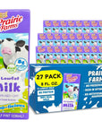 Prairie Farms  1 Low fat Milk Milk 1  Shelf Stable Boxed UHT Ultra Pasteurized Milk Vitamin D White Milk  Preservative and Hormone Free Kosher Made in USA  8 FL oz 27 Pack