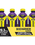 BODYARMOR EDGE Sports Drink with Caffeine - 28.3 Fl Oz (Pack of 12)