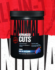 Universal Nutrition Animal Cuts Powder - Metabolic Enhancer, Nootropics, Carnitine, Tyrosine, Diuretic, Great Tasting, Blue Ice Pop, 42 Count