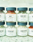 Ten Acre Gifts Ultimate Spices and Herbs Assortment Set - 8 Gourmet Condiment Seasoning Blends in Small Glass Jar Container