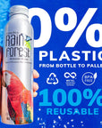 RainForest Artesian Water from Costa Rica Aluminium Reusable Bottle 169 oz  500 mL 12 Pack