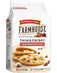 Pepperidge Farm Farmhouse Thin and Crispy Milk Chocolate Chip Cookies 69 OZ Bag 14 Cookies