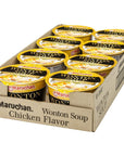 Maruchan Microwavable Bowl Wonton Chicken Flavor Pack of 8