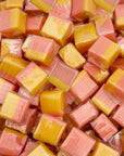 Fruit Caramel Cubes Candy Strawberry  Passion Fruit Flavor Individually Wrapped 15Pound Pack