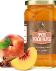 Green Jay Gourmet Spiced Peaches in a Pint Jar  Fresh Hand Jarred Fruit for Cooking  Pantry  Home Grown PrePrepared Pickled Peaches With Cinnamon Oil  Simple Natural Ingredients  17 Ounce