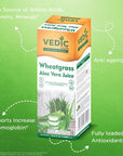 Vedic Juices Premium Quality Aleo Vera Juice Drink with Wheatgrass  169 fl oz Pack of 1  Ideal for Daily Use