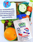 GoGo Squeeze Yogurt Strawberry banana Raspberry or Blueberry 3 oz Pounches 20 Pack Every Order is Elegantly Packaged in a Signature BETRULIGHT Branded Box Strawberry Banana