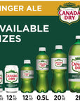 Canada Dry Zero Sugar Ginger Ale Soda 12 fl oz cans Pack of 12