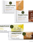 Simply Protein Snack Pack Protein Bars, Vegan Protein Bars Low Sugar High Protein, Gluten Free, 16 Pack