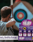 Vitamin Energy Focus+ Energy Drink Shot, Up to 7+ Hours of Energy, Berry, 1.93oz, 12 Count