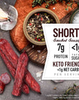 Dukes Original Recipe Smoked Shorty Sausages Meat Snack Gluten Free Snack 5 OZ Bags 8 Pack