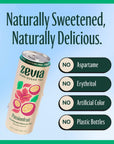 Zevia Organic Sugar Free Iced Tea Caffeine Free Hibiscus Tea Passionfruit 12 Ounces Pack of 12