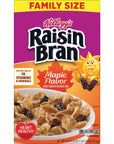 Raisin Bran Cold Breakfast Cereal Family Size Maple Flavor 216oz Box 1 Box