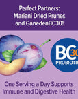 Mariani Probiotic Prunes 30 oz  Resealable Bag Dried Pitted Plums with GanedenBC30 Probiotic Cultures High Fiber Supports Digestive Health