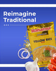 Mahatma Yellow Rice Mix LongGrain Rice Stovetop or Microwave Rice GlutenFree and Kosher 20Minute Rice 5 Ounces Pack of 12