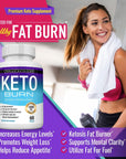 Toplux Keto Burn Pills Ketosis Weight Loss - 1200 Mg Ultra Advanced Natural Ketogenic Fat Burner Using Ketone Diet for Men Women 60 Capsules Supplement