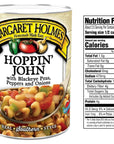 Margaret Holmes Hoppin John with Blackeye Peas Tomatoes Onions  Jalapenos 145 Oz Pack of 6