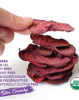 Baked Organic Beet Chips by GOOD CHIPS! 100% Natural, Oil Free, Only Two Ingredients: Organic Beets and Sea Salt. 1 oz Bags, Pack of 6