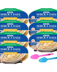 Hormel Thick  Easy Pureed Meals Scrambled Eggs With Cheese  Bacon 7 oz Pack of 7 with By The Cup Mood Spoons