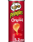 Pringles Potato Crisps Chips, Original Flavored, 5.2 oz Can