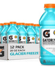 Gatorlyte Electrolyte Beverage Glacier Freeze 20 Fl Oz Pack of 12