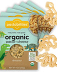 Pastabilities Organic Kids Dinosaur Shaped Mac and Cheese 9 oz 6 Pack Packaging May Vary Fun Pasta Noodles for Kids with Cheddar Cheese Powder NonGMO Pasta