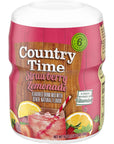 Country Time Strawberry Lemonade Drink Mix 18 Ounce Pack of 6