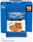 Snack Factory Pretzel Crisps, Original, 1 Oz Snack Bags, 10 Ct