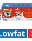 Horizon Organic ShelfStable 1 Low Fat milk Boxes 8 Fl Oz Pack of 18