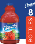 Clamato Original Tomato Cocktail 64 fl oz bottles Pack of 8Packaging May Vary