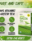 Fusion Select 200 Counts Organic Green Tea  Fresh Herbal Drink with Mild  Bright Flavor  Easy to Brew  Relaxing Tea Beverages with Antioxidant Support  Individually Wrapped Tea Bags