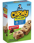 Quaker Chewy Lower Sugar Granola Bars, Chocolate Chip, 58 Count