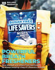 Sugar Free Lifesavers Mints  Bags of Sugar Free Lifesaver Mints  Life Savers Pep O Mint  Bundle with Ballard Products Pocket Bag 2 Pack